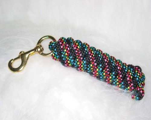 HAMILTON POLY LEAD W/BOLT SNAP-CONFETTI BLACK