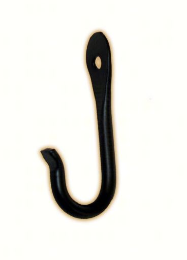 Hookery-Flared End J Hook- Black 3 Inch