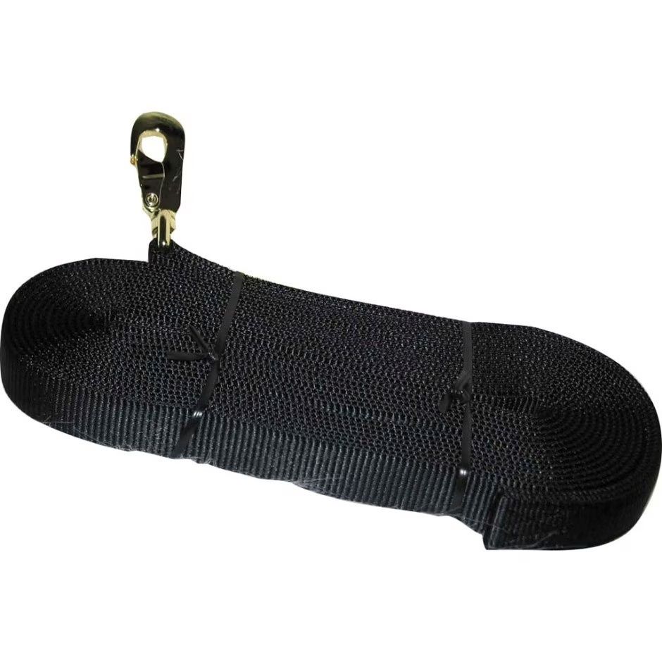 Equine Longe Line 26 Ft Black