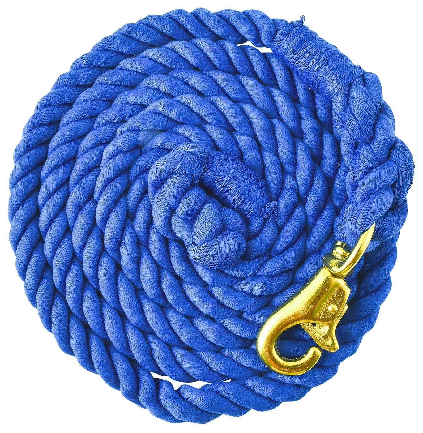 Braided Cotton Lead Blue