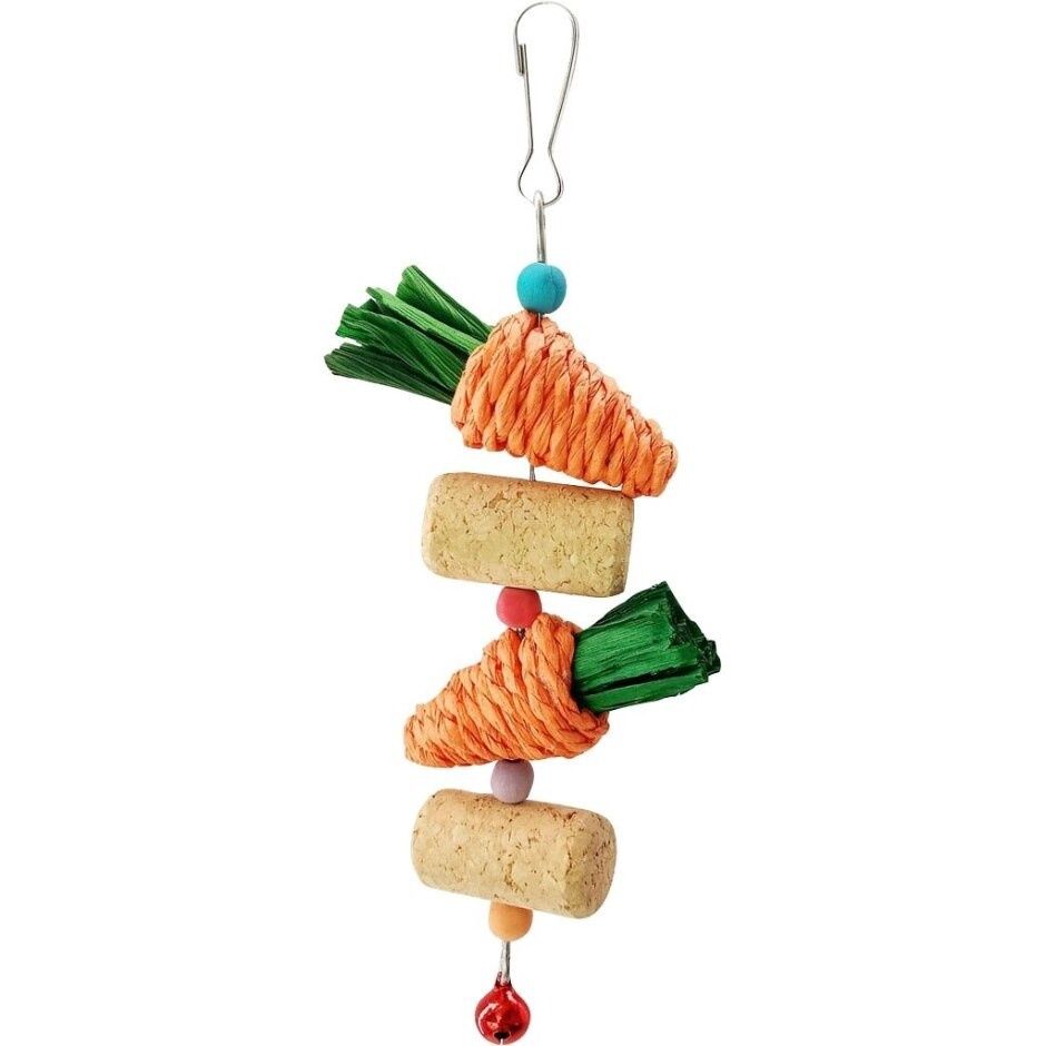 Nibbles Carrot &amp; Cork Jingle Toy