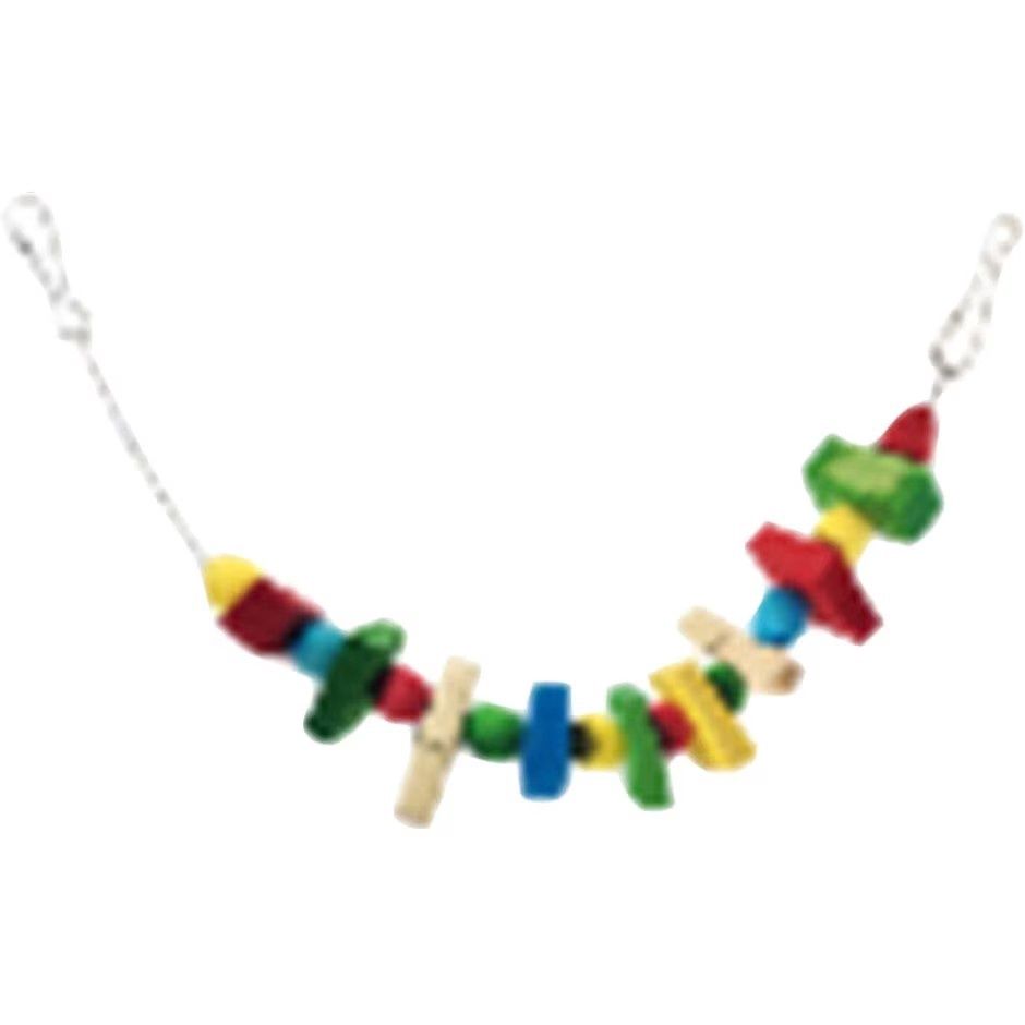 Nibbles Hanging Wood Chew with Treat Clips