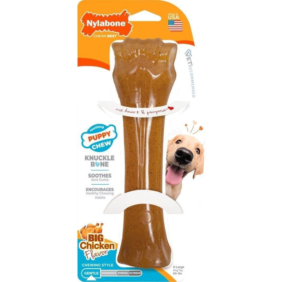 Nylabone Just for Puppies Teething Chew Classic Bone Chicken X-Large