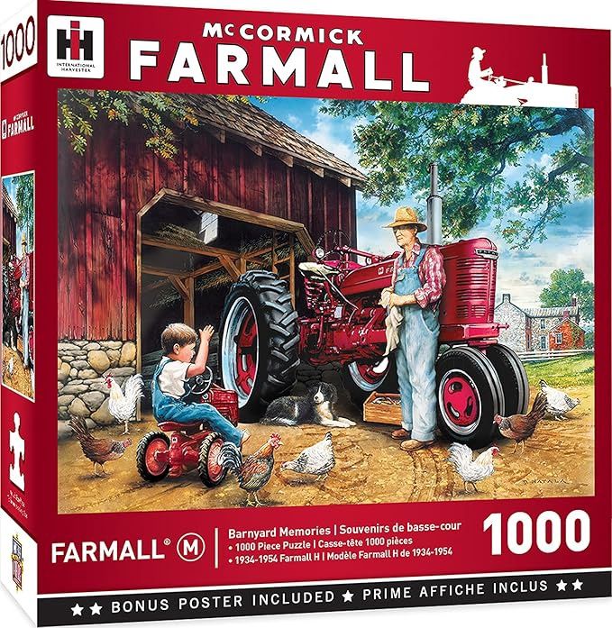 Barnyard Memories 1000pc Puzzle Jig Saw McCormick Farmall