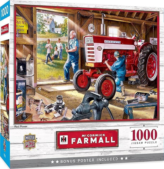 MasterPieces 1000 Piece Jigsaw Puzzle for Adults, Family, Or Youth - Red Power - 19.25&quot;x26.75&quot;