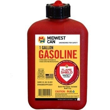 1 Gal Gasoline Can W/ Quick Flow