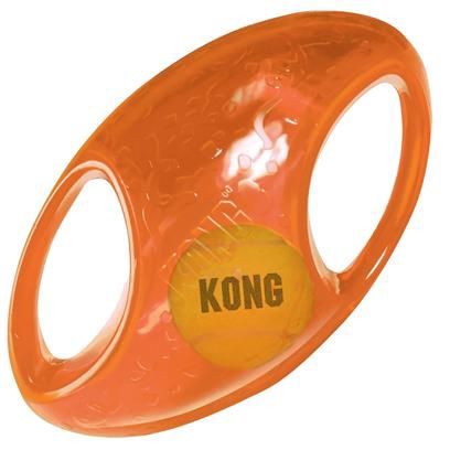 KONG Jumbler Football Interactive Toy for Dogs (Assorted Colours) (Large)
