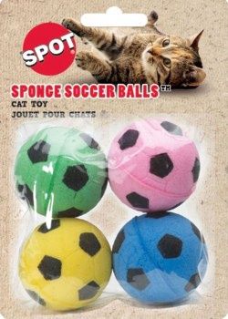 Spot Sponge Soccer Balls 4 Pk