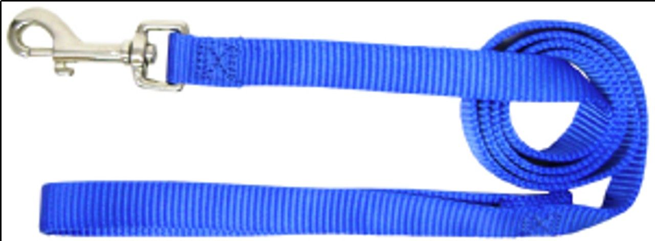 Hamilton 1-Inch Single Thick Nylon Lead with Swivel Snap   6 feet  Blue
