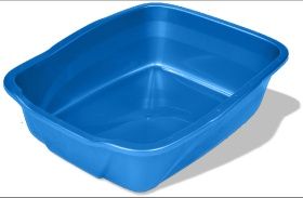 Van Ness Plastics Cat Litter Pan Blue SM