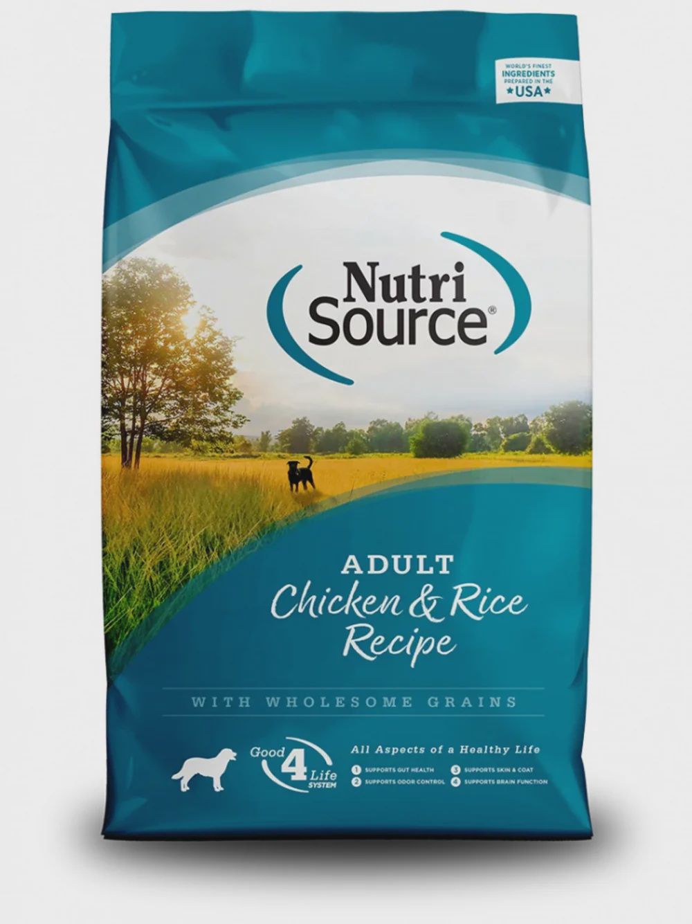 NutriSource Adult Chicken &amp; Rice Dry Dog Food, Size: 26-lb