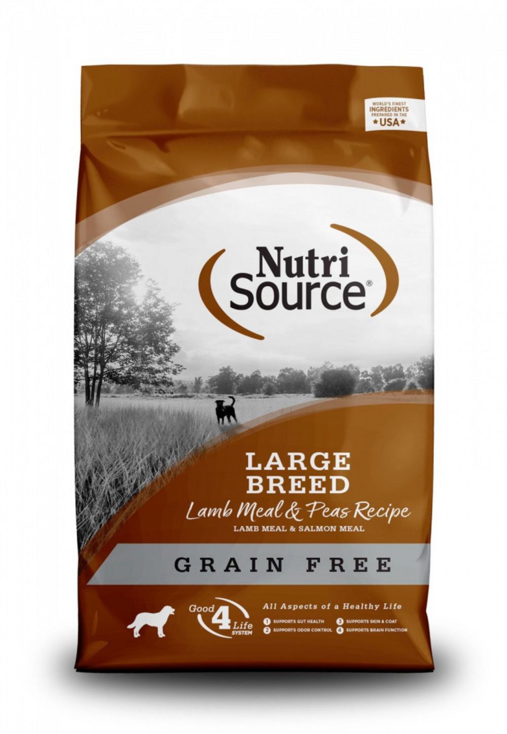 NutriSource Grain Free Large Breed Lamb Dry Dog Food, Size: 26-lb