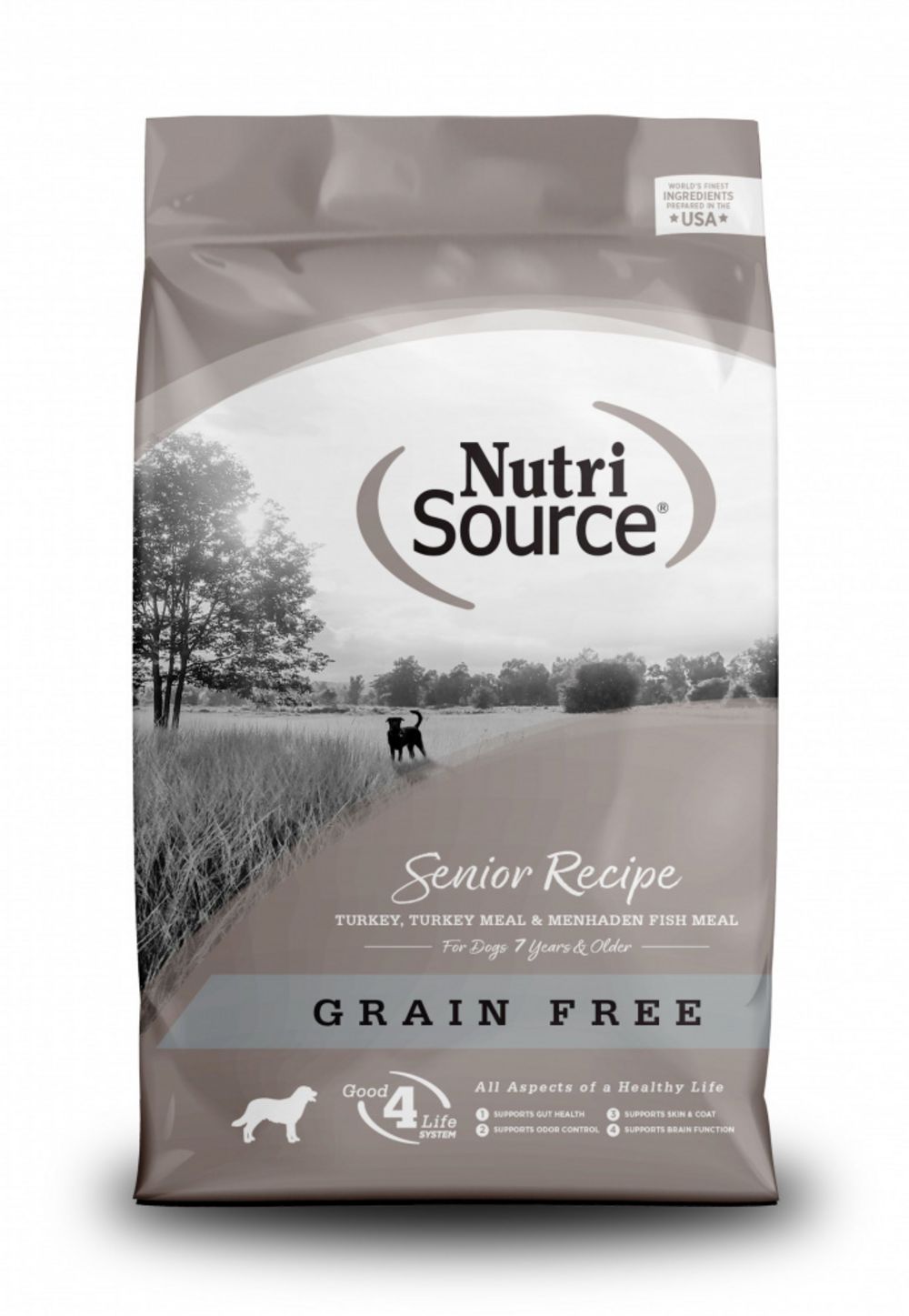 NutriSource Grain Free Senior Recipe Dry Dog Food, Size: 26-lb