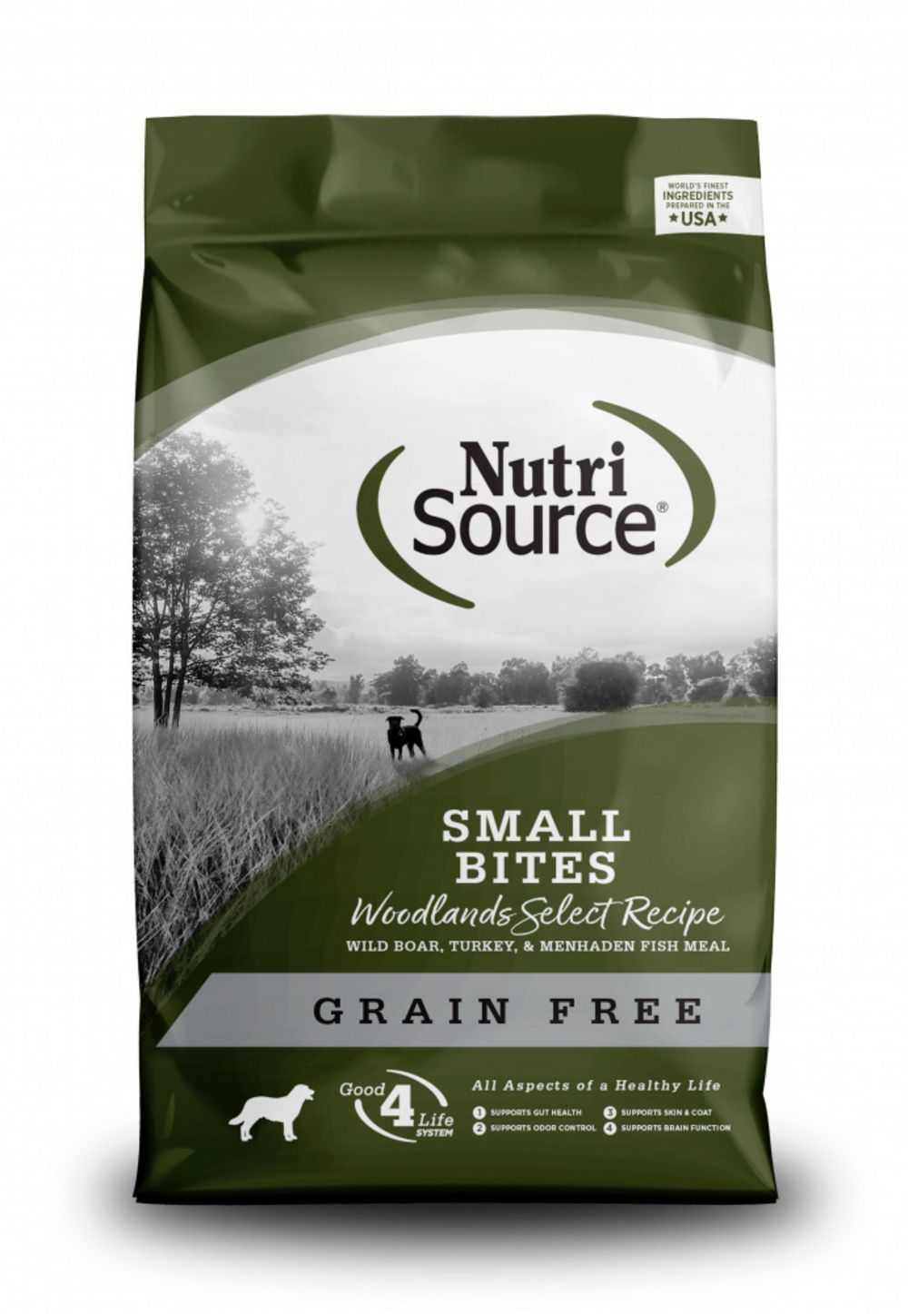 NutriSource Grain Free Woodlands Select Small Bites Dry Dog Food, Size: 12 lb