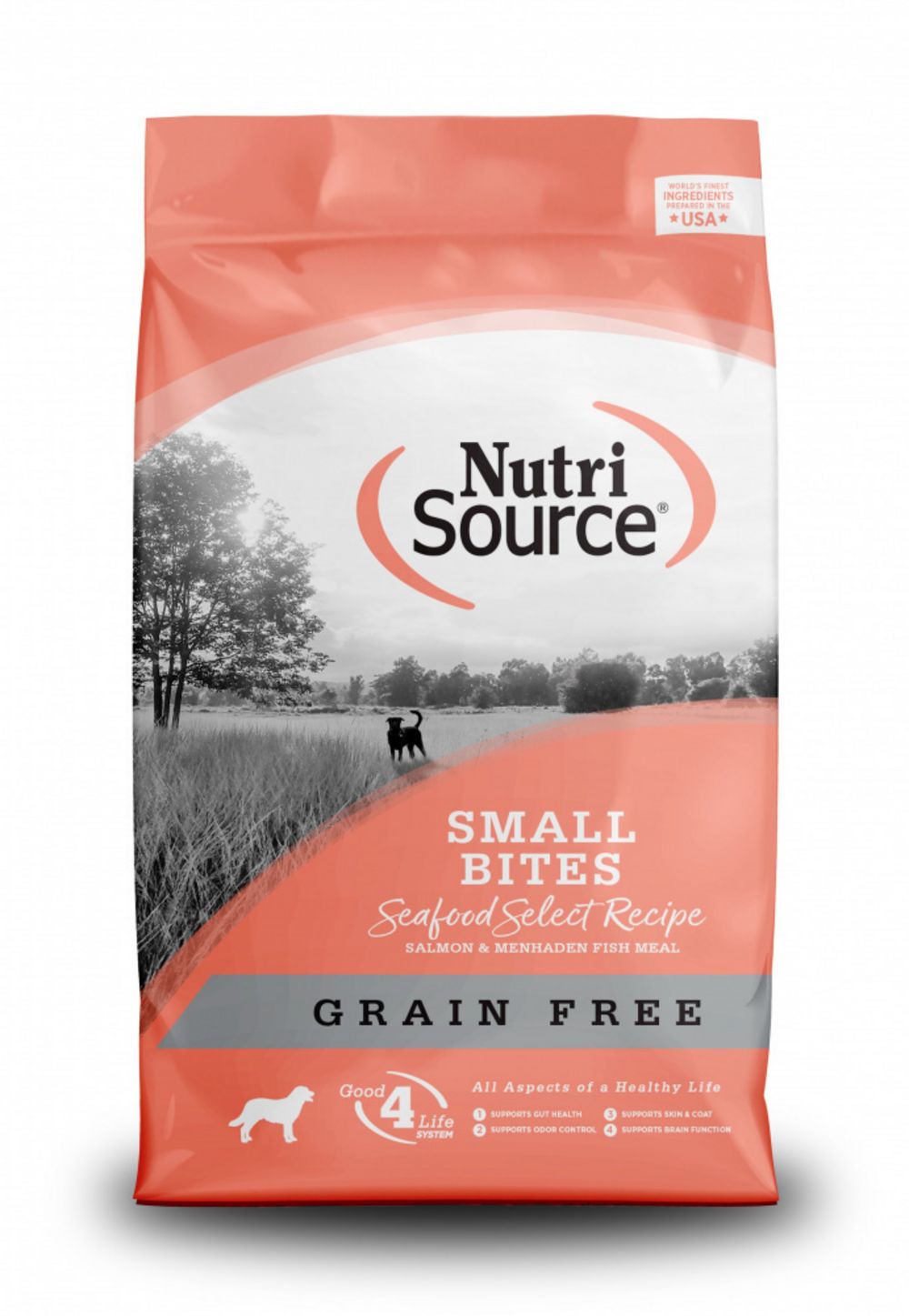 NutriSource Grain Free Small Bites Seafood Select Dry Dog Food, Size: 12-lb
