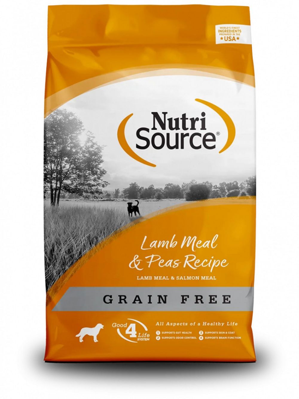 NutriSource Lamb Meal &amp; Peas Formula Grain Free Dry Dog Food, Size: 26-lb