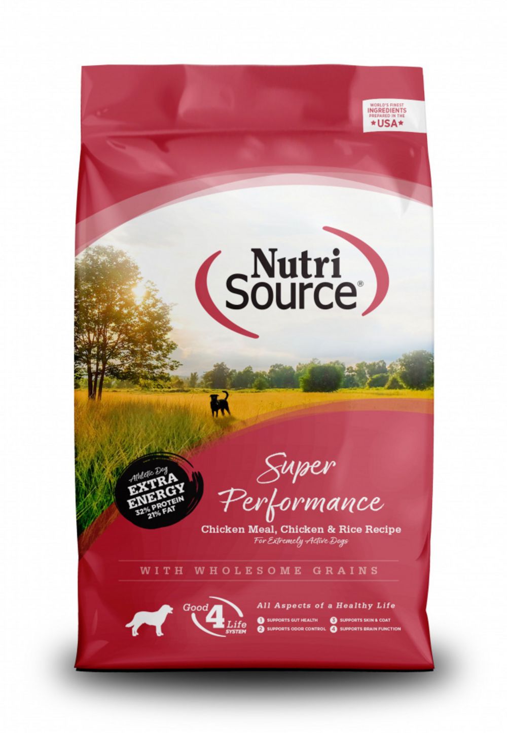 NutriSource Super Performance Chicken &amp; Rice Dry Dog Food, Size: 40-lb