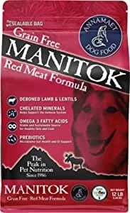 Annamaet Grain-Free Manitok Red Meat Formula Dry Dog Food, (Fresh Lamb), Size: 12- lb