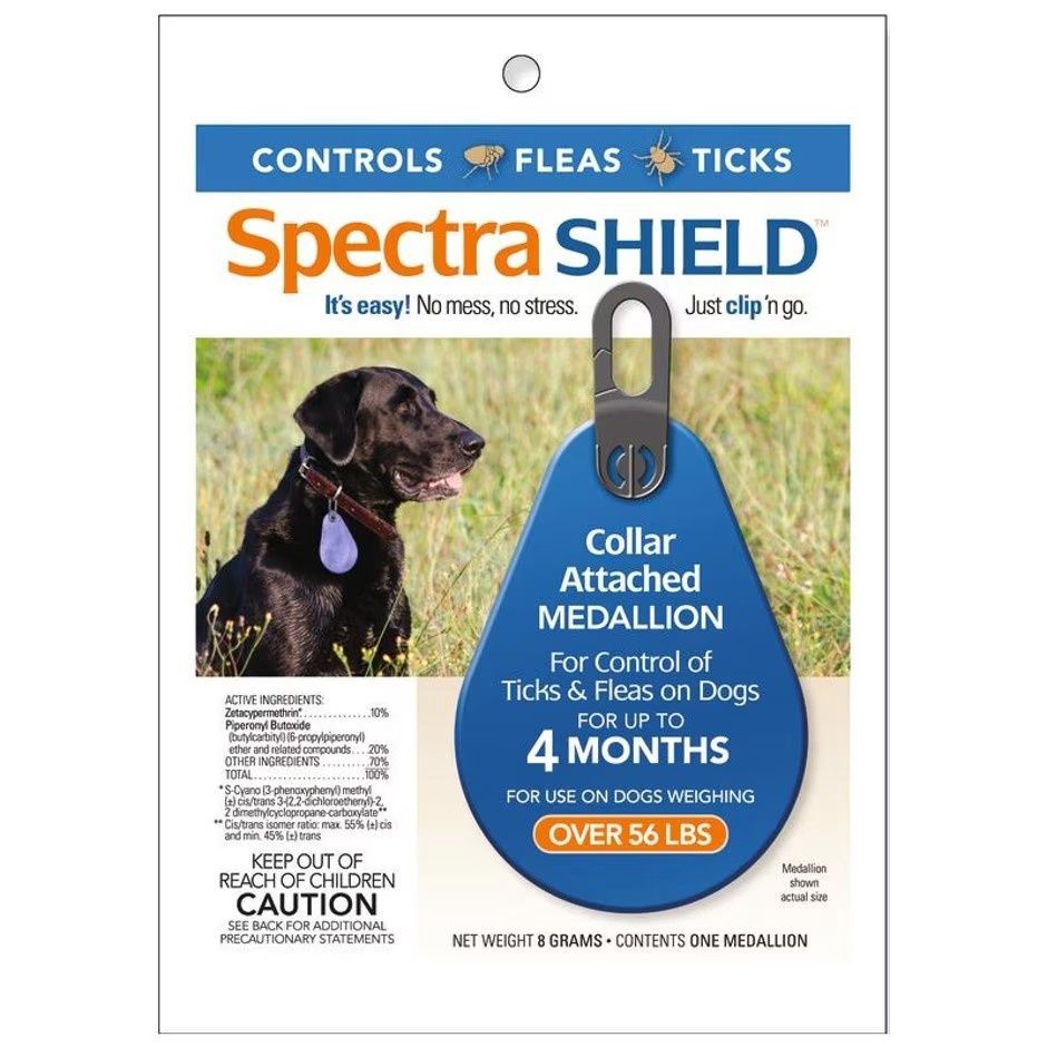 SPECTRA SHIELD MEDALLION FOR DOGS, Size: > 56-lb