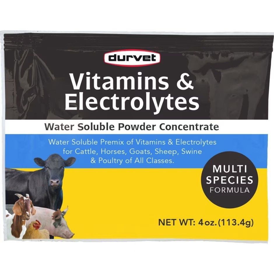 DURVET VITAMINS &amp; ELECTROLYTES CONCENTRATE, Size: 4-oz