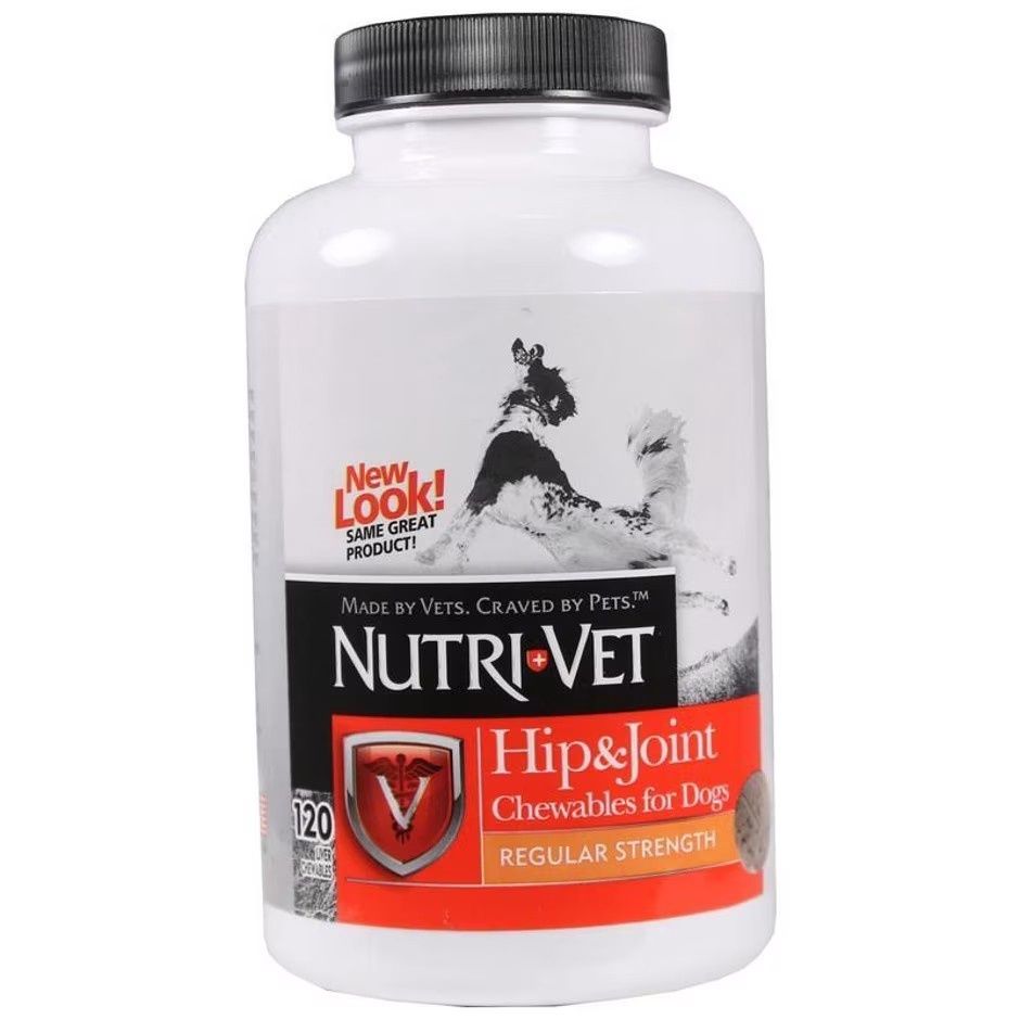 NUTRI-VET HIP &amp; JOINT CHEWABLES FOR DOGS, Size: 120 ct