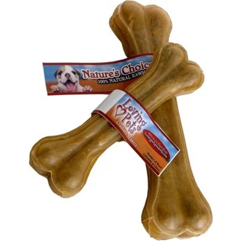 NATURE'S CHOICE PRESSED RAWHIDE BONE, Size: 6 in