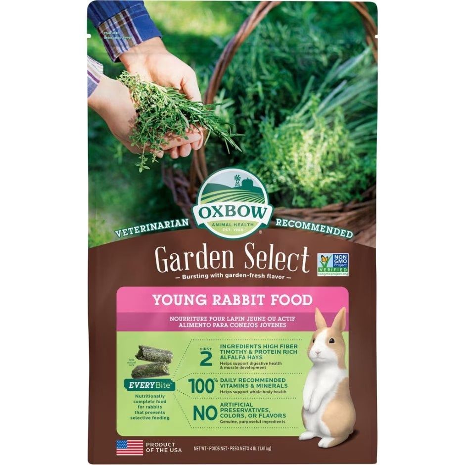 OXBOW GARDEN SELECT YOUNG RABBIT FOOD, Size: 4 lb