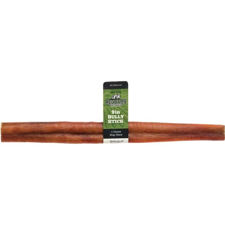 REDBARN NATURALS BULLY STICK CHEW, Size: 9 in