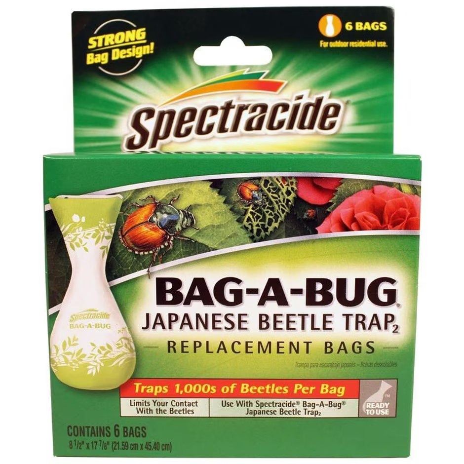 SPECTRACIDE BAG-A-BUG JAPANESE BEETLE TRAP BAGS, Size: 6 ct