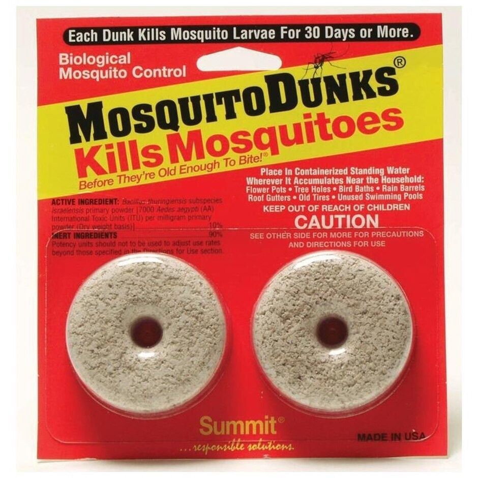 MOSQUITO DUNKS FOR BIOLOGICAL MOSQUITO CONTROL, Size: 2 pk