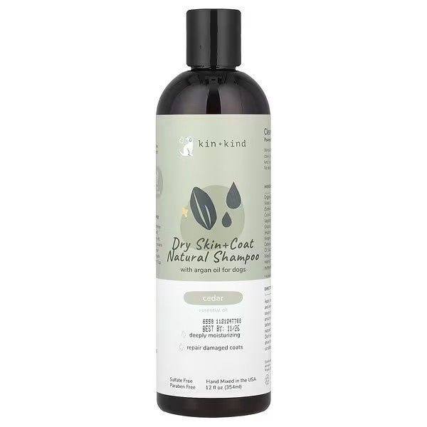kin+kind Dry Skin &amp; Coat Natural Shampoo for Dogs Cedar