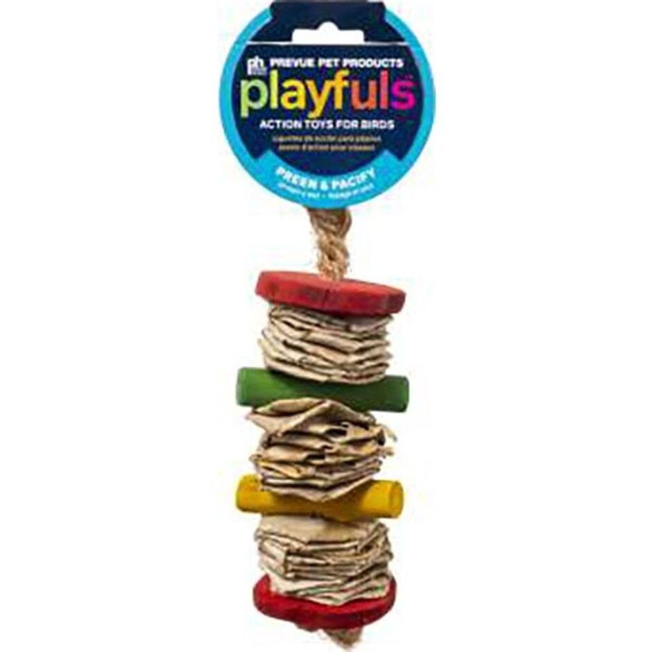PREVUE PET BANANA STACK BIRD TOY, Size: SM/MD
