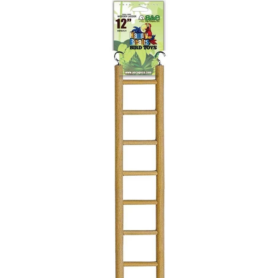 A&amp;E HAPPY BEAKS SMALL LADDER, Size: 12 in