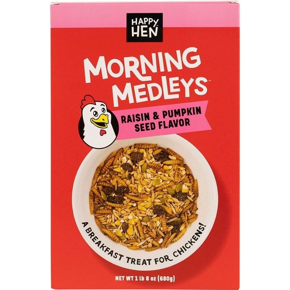 HAPPY HEN MORNING MEDLEY TREATS FOR CHICKENS, Type: Raisin &amp; Pumpkin