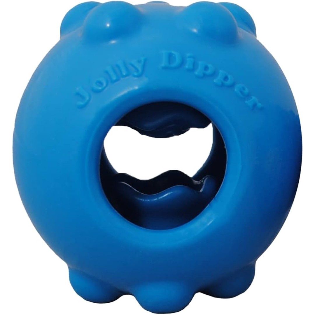 Jolly Pets Dipper Dog Toy Blue 4"
