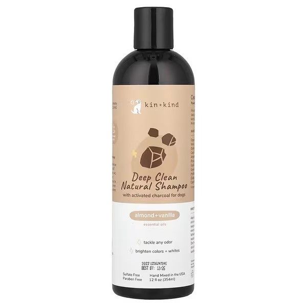 Kin + Kind Deep Clean Natural Shampoo for Dogs Almond + Vanilla