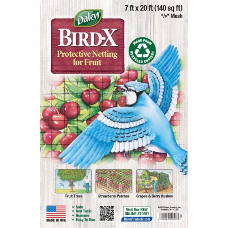 BIRD-X PROTECTIVE NETTING 5/8 MESH - BLACK, Size: 7X20