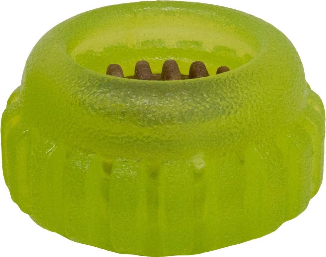 Starmark 713095 Everlasting Sprocket Dog Toy  Yellow, Size: Small