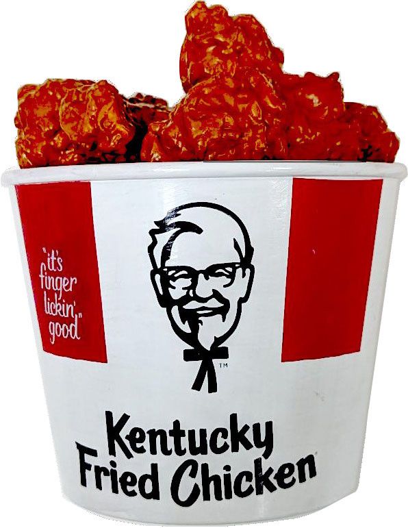 Spot KFC Vinyl Chicken Bucket 6 In