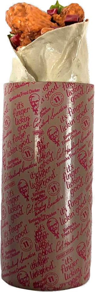 Spot KFC Vinyl Chicken Wrap 6 In