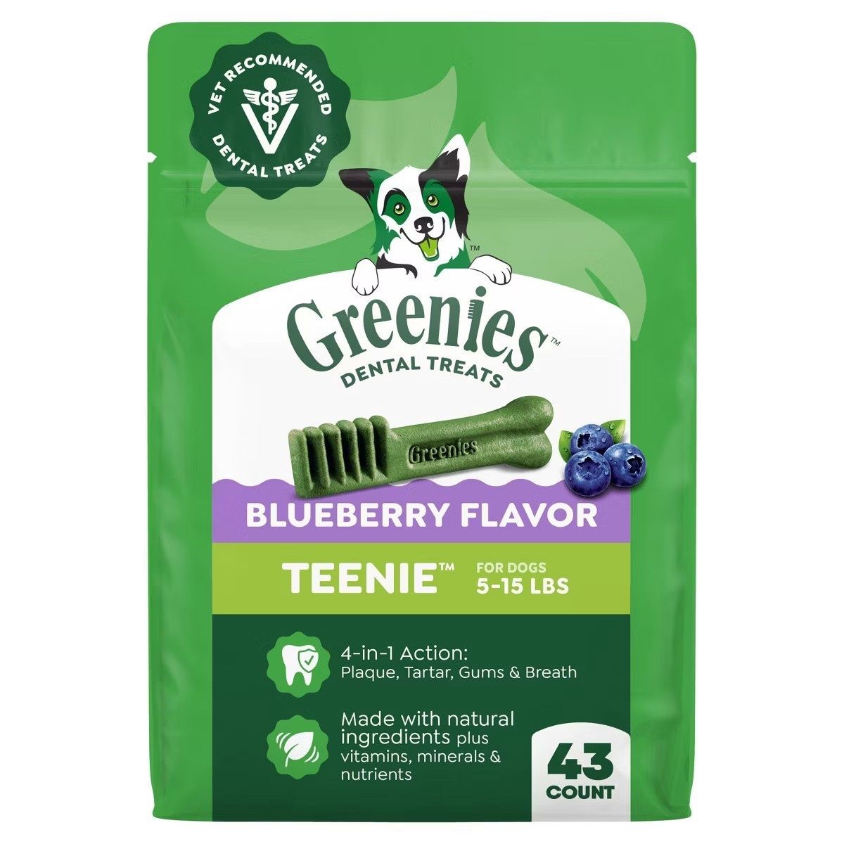Greenies Blueberry Treat Teenie 12oz