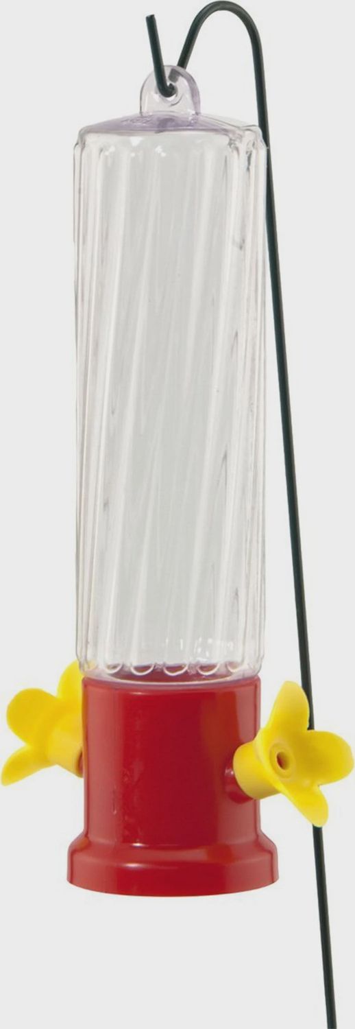 MINI PLASTIC HUMMINGBIRD FEEDER W/PLANTER STAKE