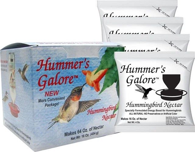 Hummer's Galore Hummingbird Nectar Powder 4 Pk 32 Oz