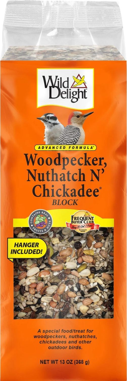 WILD DELIGHT ADVANCED WOODPECKER NUTHATCH CHICKADEE BLOCK