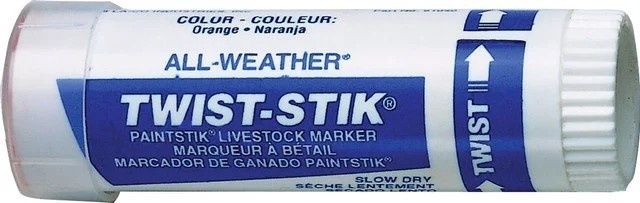 All-Weather Twist-Stik Livestock Marker - Orange