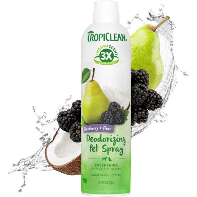 TropiClean Blackberry/Pear Deodorizing Spray 10 oz