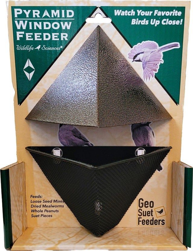 Wildlife Sciences Pyramid Window Feeder - Bronze