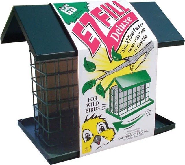 C&amp;S E-Z FILL SNAK/SUET FEEDER W/ROOF &amp; PLATFORM