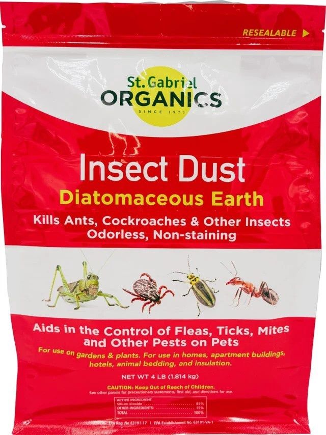 St Gabriel Diatomaceous Earth Insect Dust, Size: 4 Lb