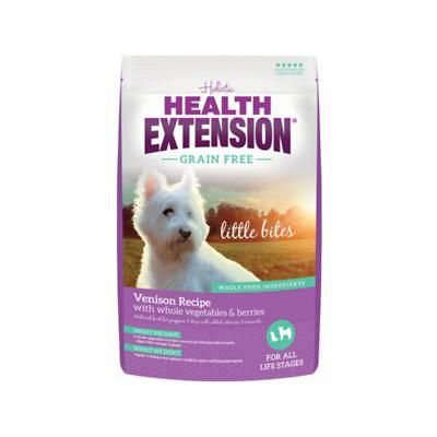 Health Extension Little Bites Grain-Free Venison Recipe Dry Dog Food, 3.5-lb Bag
